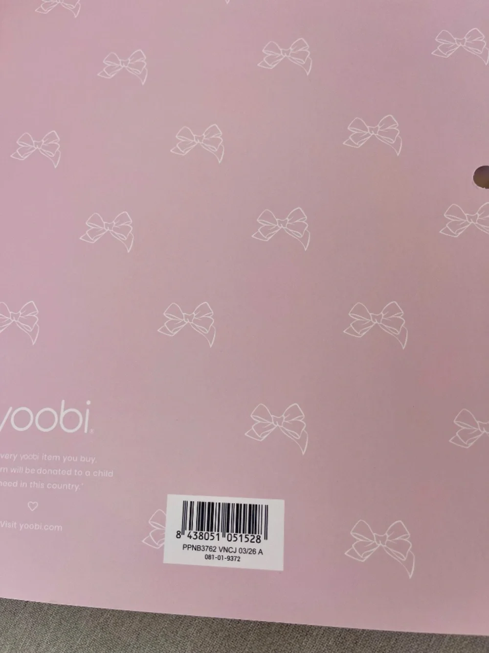 NWT LoveShackFancy x Target Yoobi Happy Thoughts Wide Ruled 1 Subject Notebook 8